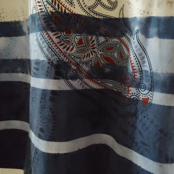 Small Allison Daley Petite S Paisley blouse sparkles NWT - Picture 5 of 6